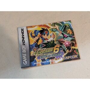 Mega Man Battle Network 6 Cybeast Gregar GBA Instruction Booklet Manual Capcom